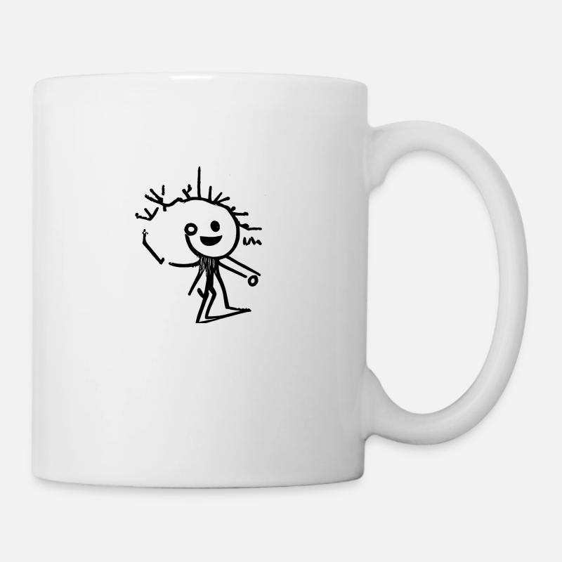 Stick figure Abstract - Mug - white