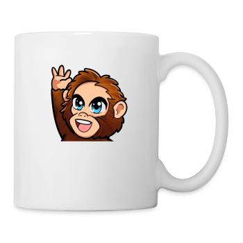 High Five Affe - Tasse - Weiß - Rechts