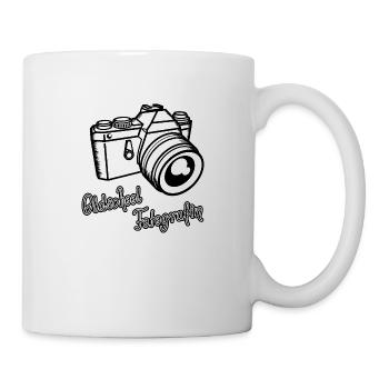 Oldschool Fotografin Retro Fotografie Analogkamera - Tasse - Weiß - Rechts