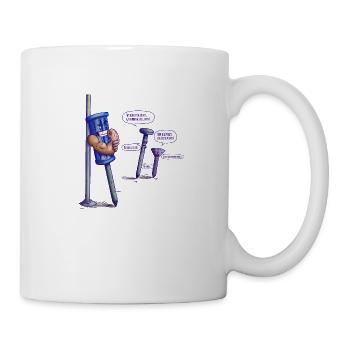 Ça tourne au vice - Mug blanc - blanc - Droite