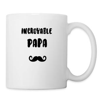 Incroyable papa - Mug blanc - blanc - Droite