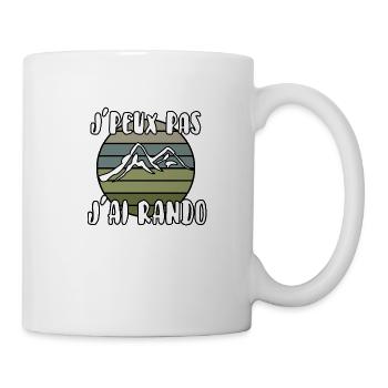 J’peux pas j’ai rando - Mug blanc - blanc - Droite
