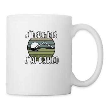 J’peux pas j’ai rando - Mug blanc - blanc - Droite