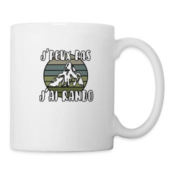 J’peux pas j’ai rando - Mug blanc - blanc - Droite