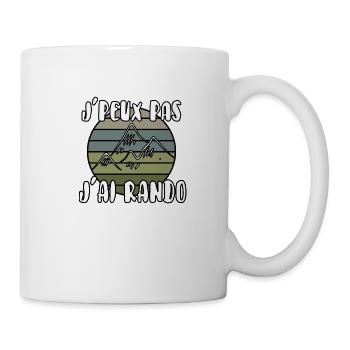 J’peux pas j’ai rando - Mug blanc - blanc - Droite