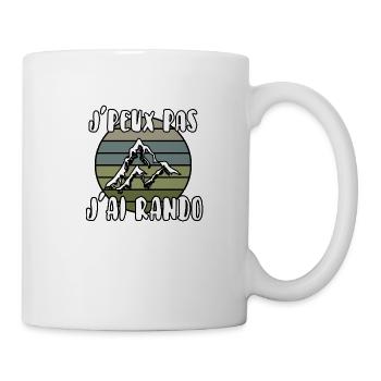 J’peux pas j’ai rando - Mug blanc - blanc - Droite