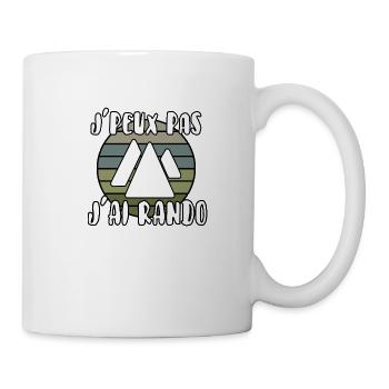 J’peux pas j’ai rando - Mug blanc - blanc - Droite