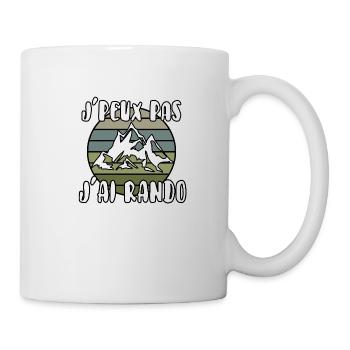 J’peux pas j’ai rando - Mug blanc - blanc - Droite