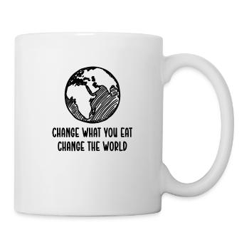 Vegan Plant Based Gesundheit Heilung Detox - Tasse - Weiß - Rechts