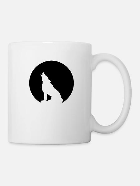 Wolf - Tasse - Weiß