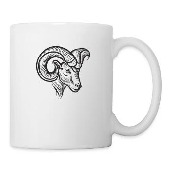 Ram's head - Mug - white - Right