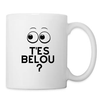"T'es Belou ?" - Mug blanc - blanc - Droite