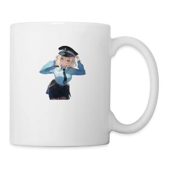 Anime Policewoman - Mug - white - Right