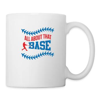 base baseball spruch - Tasse - Weiß - Rechts