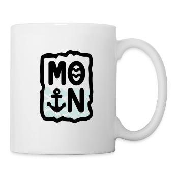 Moin (farbig) - Tasse - Weiß - Rechts