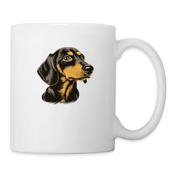 Dachshund Dog Portrait Dachshund - Mug - white - Right