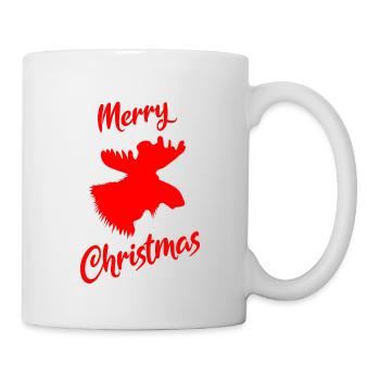 Elch Weihnachten - Tasse - Weiß - Rechts