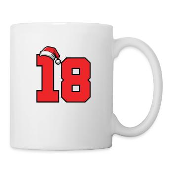 18 Numéro de Noël - Mug blanc - blanc - Droite