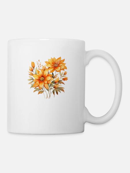 Fleur - Mug blanc - blanc