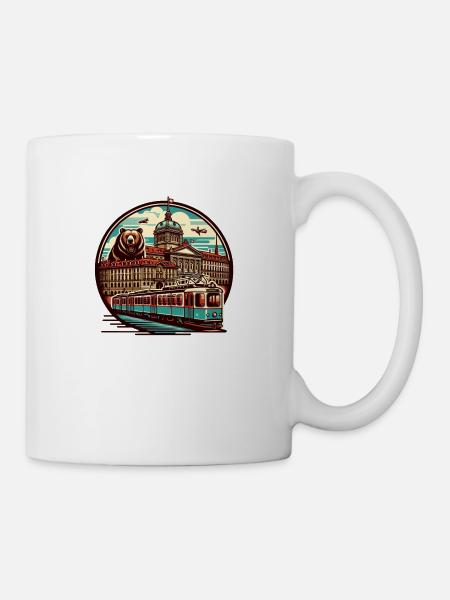 Bern Retro - Tasse - Weiß