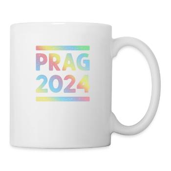 Prag 2024 Bunt Urlaub Team - Tasse - Weiß - Rechts