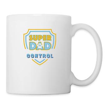 Super Dad Control Light Blue - Tasse - Weiß - Rechts