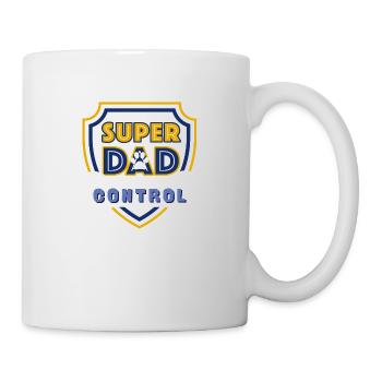 Super Dad Control Dark Blue - Tasse - Weiß - Rechts