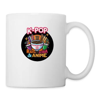 K-Pop: Ramen, Boba und Anime - Tasse - Weiß - Rechts