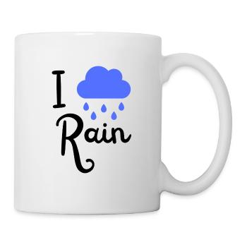 I Love Rain - Mug - white - Right