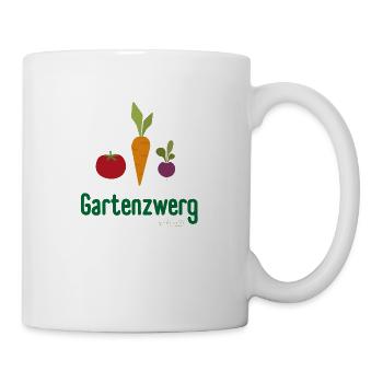 Bunter Garten Gemüse Spaß für kleine Entdecker - Tasse - Weiß - Rechts