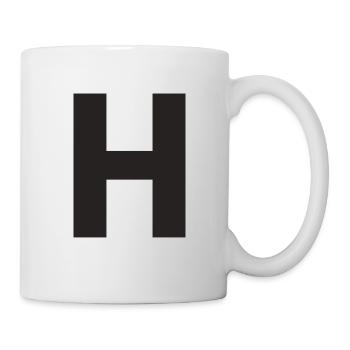 H - Tasse - Weiß - Rechts