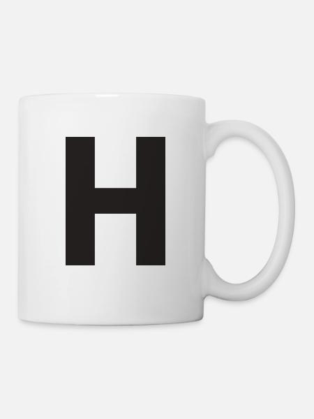 H - Tasse - Weiß