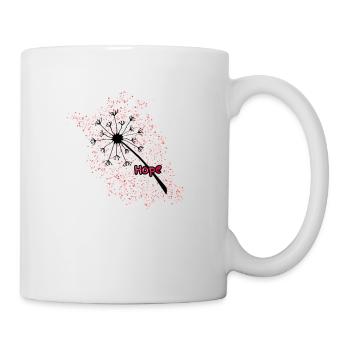 Pusteblume Hoffnung - Tasse - Weiß - Rechts