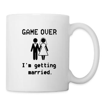 Bachelor Party Game Over Wedding Shower Marriage - Mug - white - Right