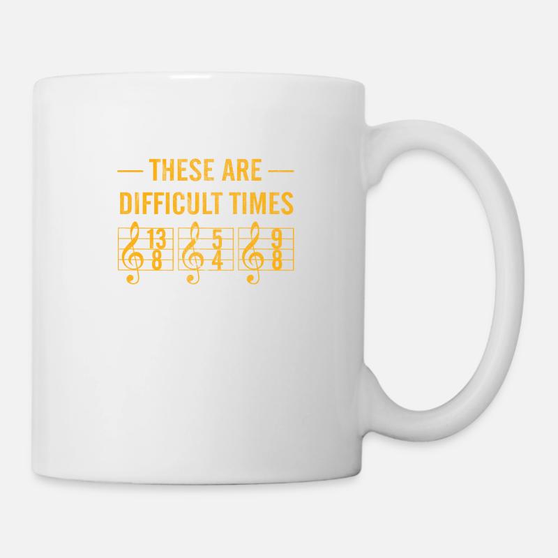 These are difficult times - Tasse - Weiß