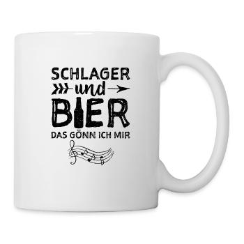 Schlager Und Bier Das Gönn Ich Mir - Music - Tasse - Weiß - Rechts