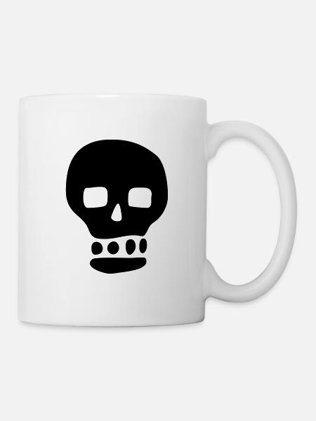 Skull / Pirate / Hacker - Mug - white