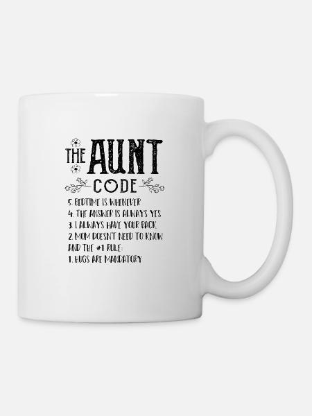 The Aunt Code - Tante - Tasse - Weiß
