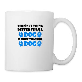 Drôle chiens proverbes cadeau Dog patte de chien - Mug blanc - blanc - Droite