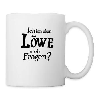 Sternzeichen Löwe - Tasse - Weiß - Rechts