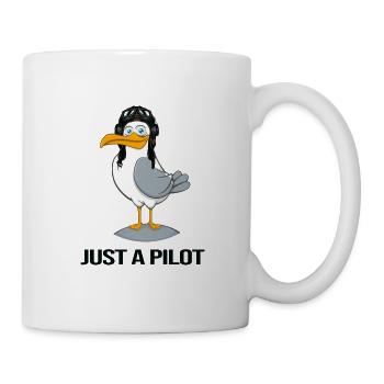 pilot fliegt flugzeug flugstunde - Tasse - Weiß - Rechts