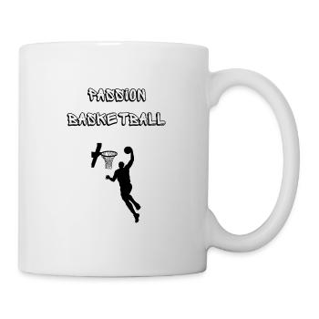 Passion basketball - Mug blanc - blanc - Droite
