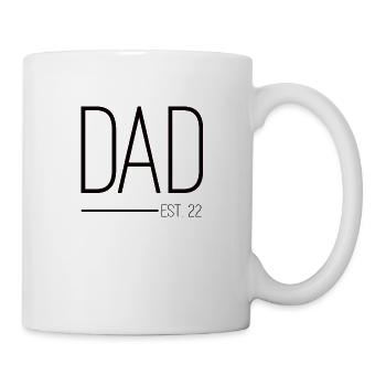 Dad established 22 black - Mug - white - Right