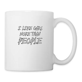 J’aime les voitures plus que People Tuning JDM - Mug blanc - blanc - Droite