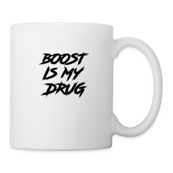 Boost is my Drug Auto Tuning Leidenschaft Geschenk - Tasse - Weiß - Rechts