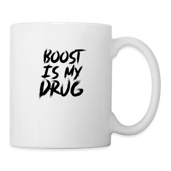 Boost is my Drug Auto Tuning Leidenschaft Geschenk - Tasse - Weiß - Rechts