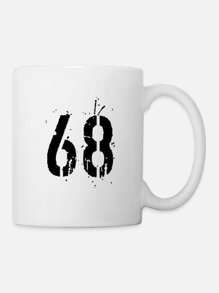 Nummer 68 - Tasse - Weiß