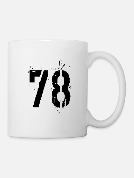 Nummer 78 - Tasse - Weiß
