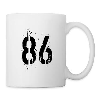 Nummer 86 - Tasse - Weiß - Rechts