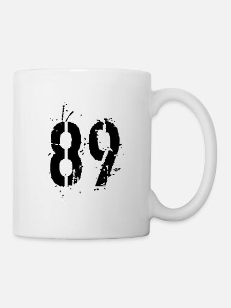 Nummer 89 - Tasse - Weiß